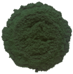 Σπιρουλίνα 50gr: Σκόνη σπιρουλίνας σε σκούρο πράσινο χρώμα.